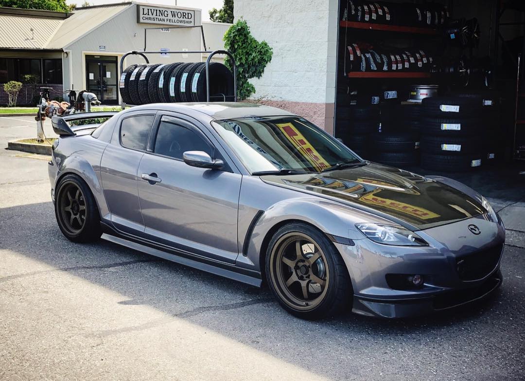 Aodhan AH08 Textured Bronze - 18x8.5 +35 / 18x9.5 +30 5x114.3 (Staggered Set of 4)