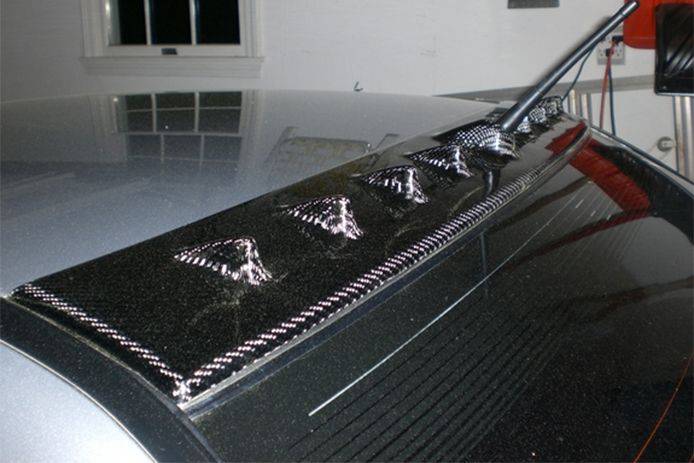 2003-2006 Mitsubishi Evolution 7/8/9 OEM Style Carbon Fiber Roof Spoiler - Carbonado