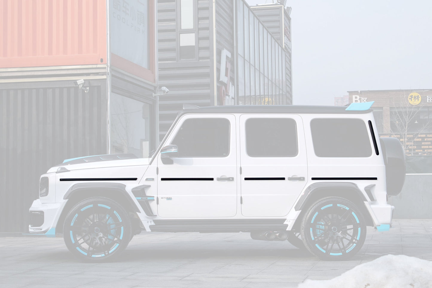 2018-2024 Mercedes Benz G500 & G63 AMG W464 G-Wagon BR-G900 Style Dry Carbon Body Line Trims - Carbonado