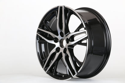 E340 Black Machined Face 18x8 ET40 5.114 – (Square Set of 4)