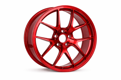 E005 Red 20in Staggered Set 8.5 ET35 / 9.5 ET35 5.114 (4 Wheels)