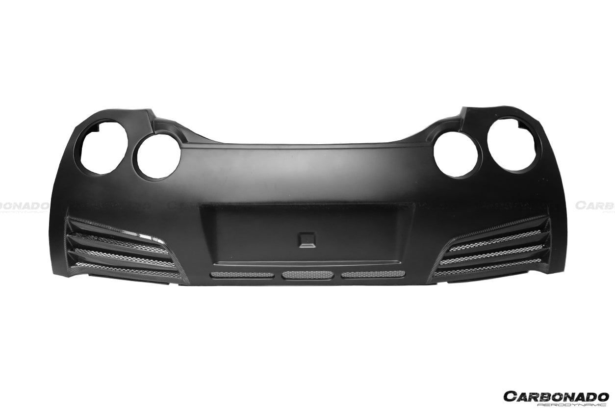 2008-2016 Nissan GTR R35 CBA/DBA VA Style Rear Bumper w/ Lip - Carbonado Aero