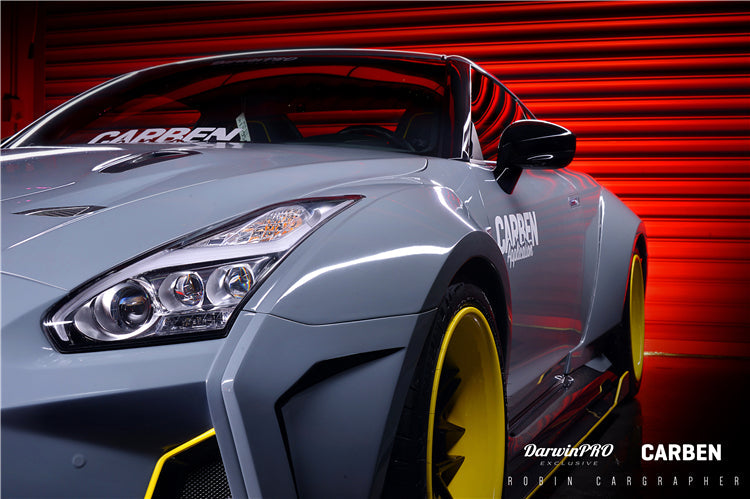 2008-2022 Nissan GTR R35 CBA/DBA/EBA BKSSII Style Partial Carbon Fiber Full Wide Body Kit - DarwinPRO Aerodynamics