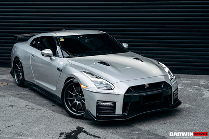 2008-2016 Nissan GTR R35 CBA/DBA Ver17 NSM Style Partial Carbon Fiber Front Bumper - DarwinPRO Aerodynamics
