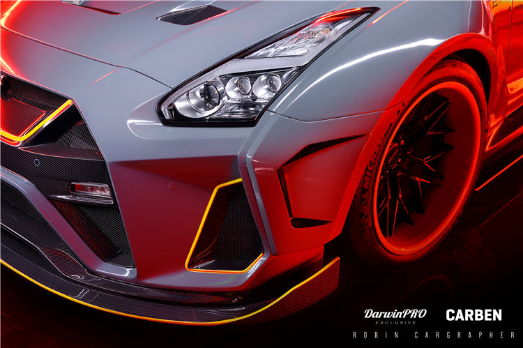 2008-2022 Nissan GTR R35 CBA/DBA/EBA BKSSII Style Partial Carbon Fiber Full Wide Body Kit - DarwinPRO Aerodynamics