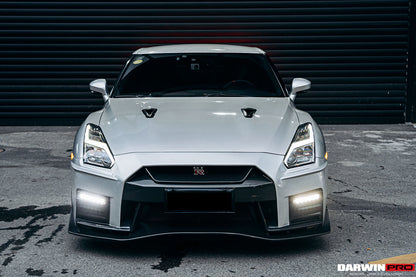 2017-2022 Nissan GTR R35 EBA NSM Style Partial Carbon Fiber Front Bumper - DarwinPRO Aerodynamics