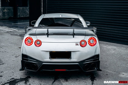 2008-2022 Nissan GTR R35 CBA/DBA/EBA NSM Style Partial Carbon Fiber Rear Bumper - DarwinPRO Aerodynamics