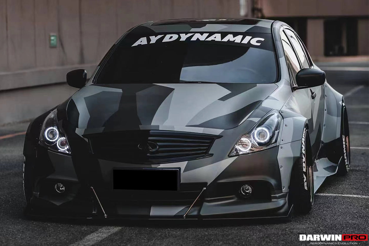 2010-2013 Infiniti G25/G37 Sedan BKSS Style Wide Fender Flares - DarwinPRO Aerodynamics