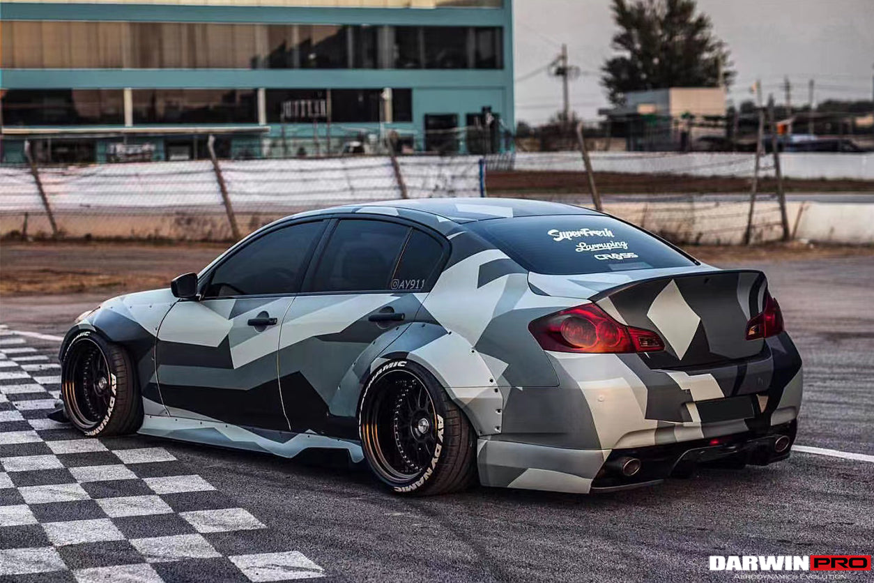 2010-2013 Infiniti G25/G37 Sedan BKSS Style Wide Fender Flares - DarwinPRO Aerodynamics