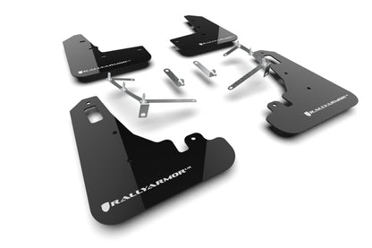 Rally Armor 22-26 Subaru BRZ / Toyota GR86 Black UR Mud Flap w/White Logo