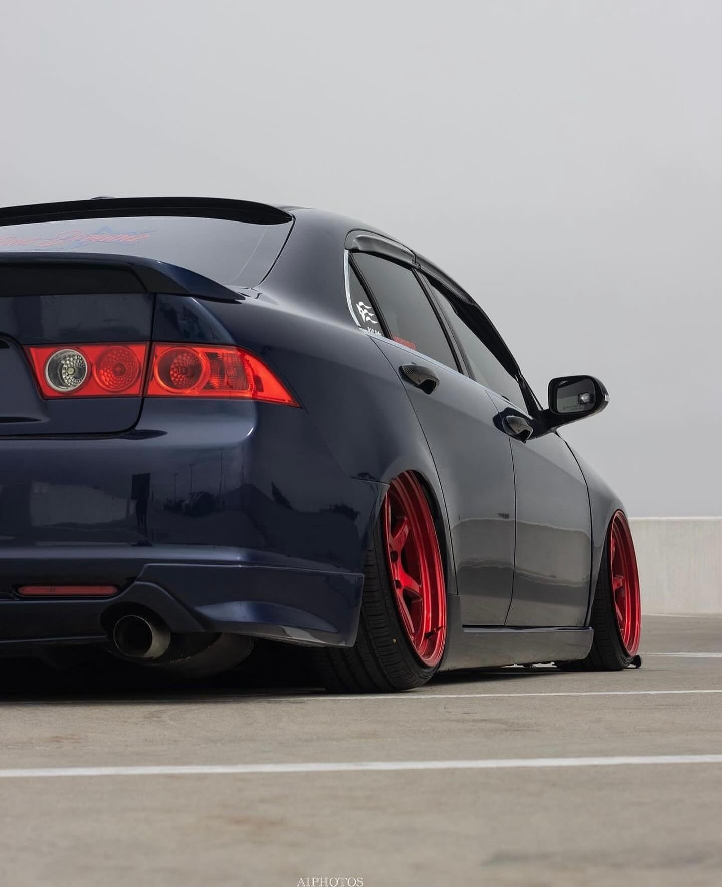 Aodhan DS09 Candy Red w/ (Chrome Rivets) - 19x8.5 +35 / 19x11 +22 5x114.3 (Staggered Set of 4)