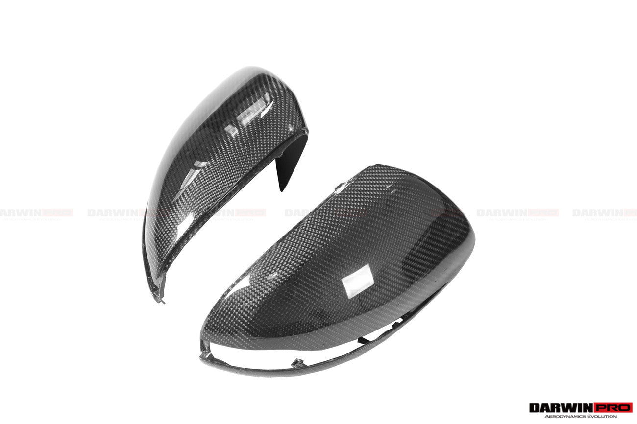 2014-2021 Mercedes Benz C-Class W205/ S-Class W222 C217/ E-Class W213 2/4 Door Dry Carbon Fiber Mirror Housing Replacement - DarwinPRO Aerodynamics