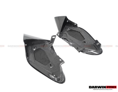 2015-2020 Ferrari 488 GTB/Spyder Dry Carbon Fiber Side Air Intake Fins - DarwinPRO Aerodynamics