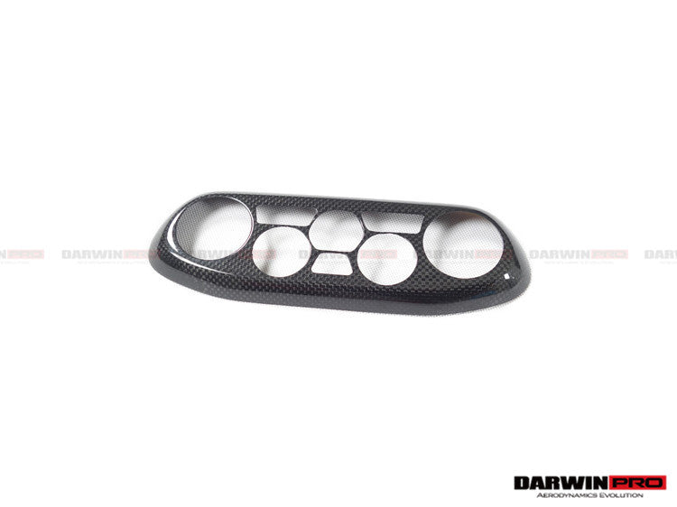 2010-2015 Ferrari 458 Coupe/Spyder/Speciale Dry Carbon Fiber AC Control Panel Cover - DarwinPRO Aerodynamics