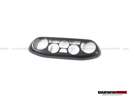 2010-2015 Ferrari 458 Coupe/Spyder/Speciale Dry Carbon Fiber AC Control Panel Cover - DarwinPRO Aerodynamics