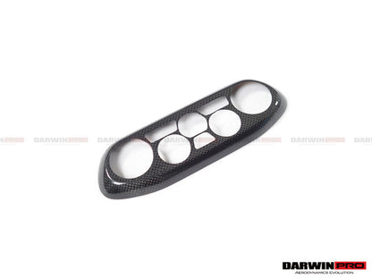 2010-2015 Ferrari 458 Coupe/Spyder/Speciale Dry Carbon Fiber AC Control Panel Cover - DarwinPRO Aerodynamics