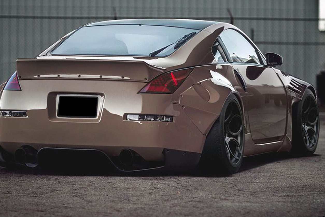 2003-2008 Nissan 350Z BRY Style Rear Diffuser - Carbonado