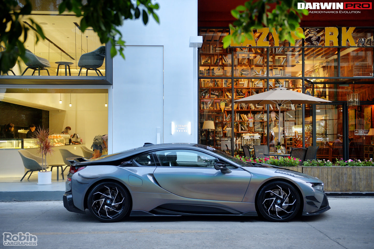 2014-2018 BMW i8 BZK Carbon Fiber Side Skirts - DarwinPRO Aerodynamics