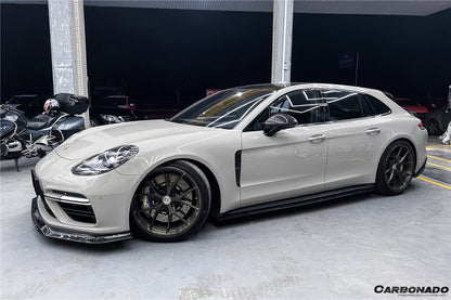 2017-2023 Porsche Panamera 971 4/4S/GTS/Turbo S OD Style Front Lip - Carbonado