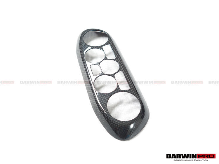 2010-2015 Ferrari 458 Coupe/Spyder/Speciale Dry Carbon Fiber AC Control Panel Cover - DarwinPRO Aerodynamics
