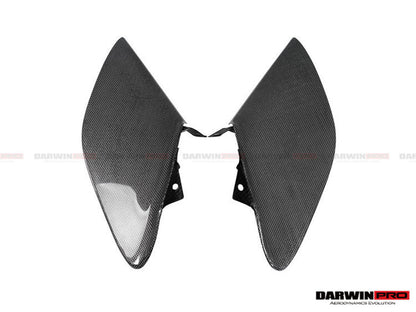 2015-2020 Ferrari 488 GTB/Spyder Dry Carbon Fiber Side Air Intake Fins - DarwinPRO Aerodynamics