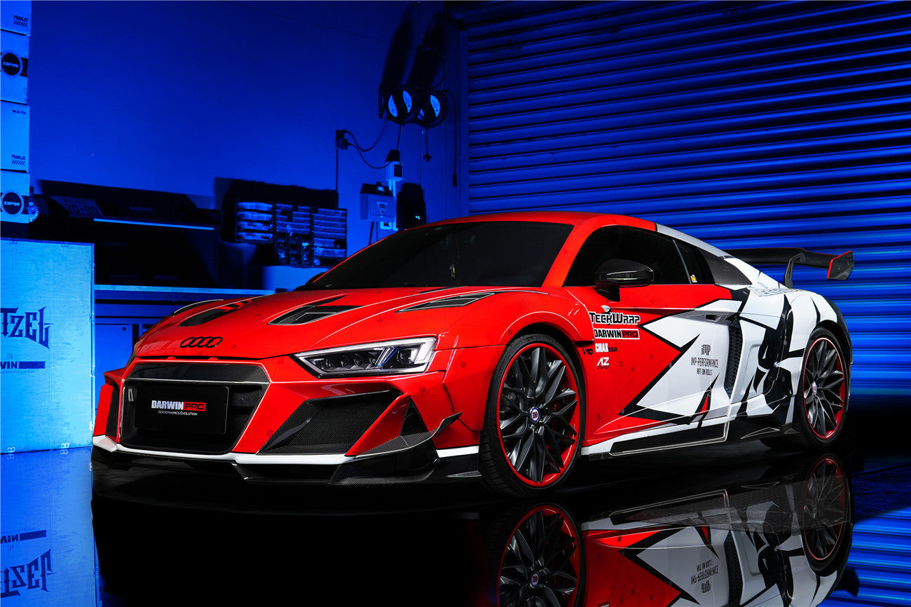 2016-2018 Audi R8 Coupe/Spyder IMPII Part Carbon Fiber Front Bumper - DarwinPRO Aerodynamics