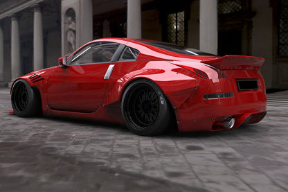 2003-2008 Nissan 350Z BRY Style Rear Diffuser - Carbonado