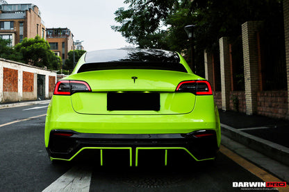 2017-2020 Tesla Model 3 IMP Performance Partial Carbon Fiber Rear Bumper - DarwinPRO Aerodynamics