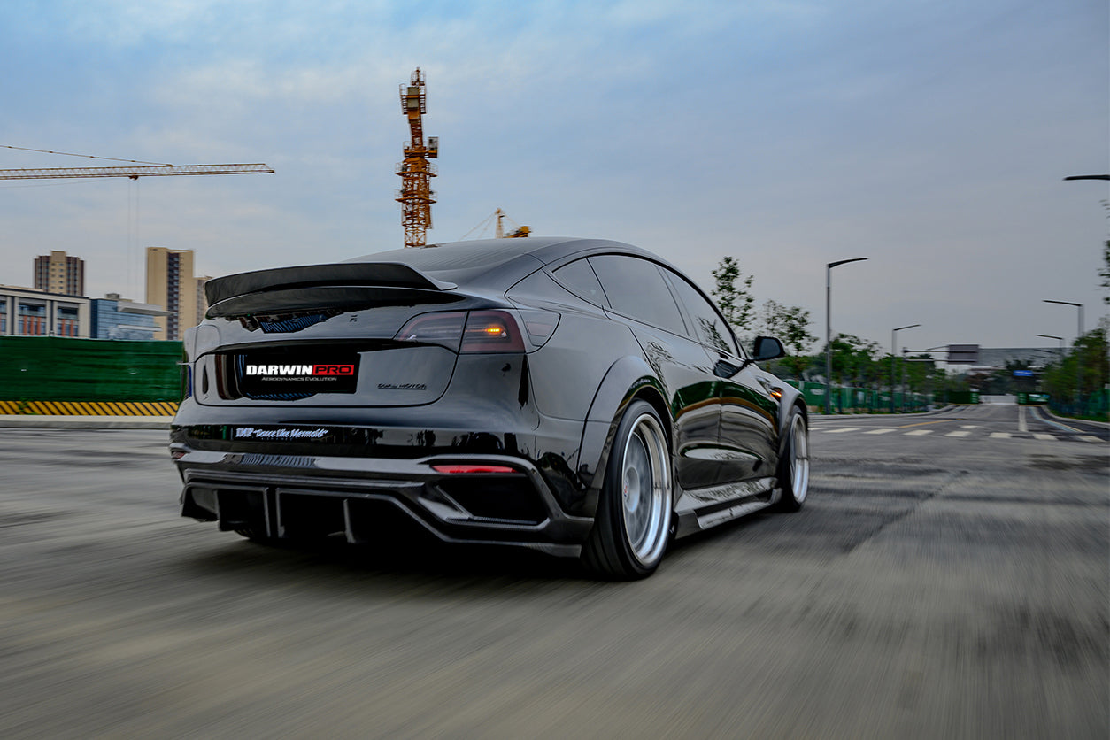 2017-2020 Tesla Model 3 IMPII Performance Partial Carbon Fiber Full Body Kit - DarwinPRO Aerodynamics
