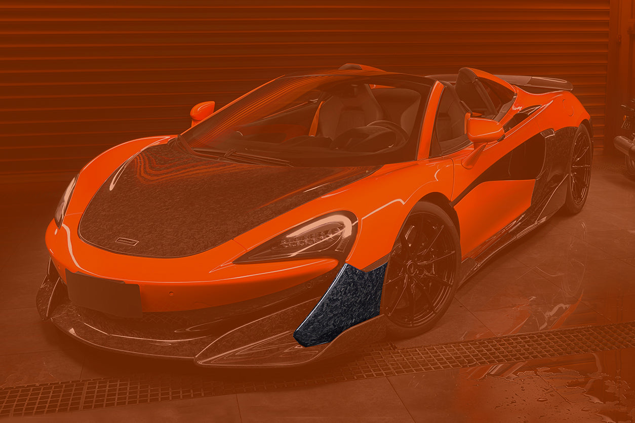2018-2021 McLaren 600lt Carbon Fiber Front Bumper Side Splitter - DarwinPRO Aerodynamics