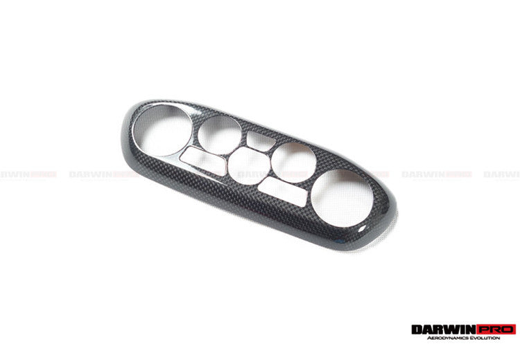 2010-2015 Ferrari 458 Coupe/Spyder/Speciale Dry Carbon Fiber AC Control Panel Cover - DarwinPRO Aerodynamics