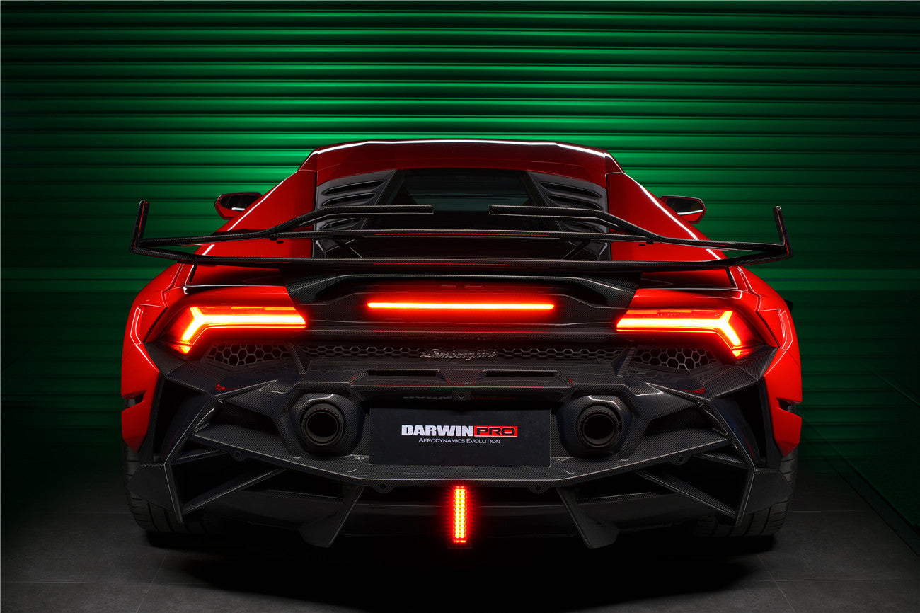 2015-2022 Lamborghini Huracan EVO BKSSII Style Rear Bumper - DarwinPRO Aerodynamics