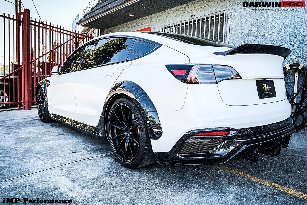 2021+ Tesla Model 3 IMP Performance Partial Carbon Fiber Full Body Kit - DarwinPRO Aerodynamics