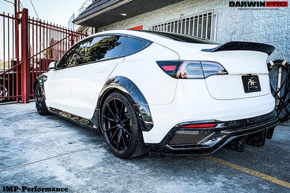 2021+ Tesla Model 3 IMP Performance Partial Carbon Fiber Full Body Kit - DarwinPRO Aerodynamics