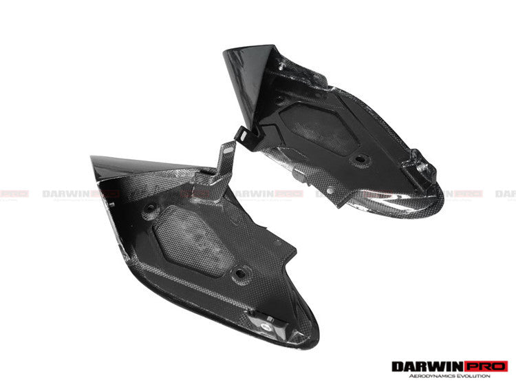 2015-2020 Ferrari 488 GTB/Spyder Dry Carbon Fiber Side Air Intake Fins - DarwinPRO Aerodynamics
