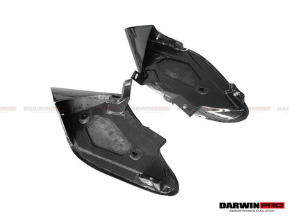 2015-2020 Ferrari 488 GTB/Spyder Dry Carbon Fiber Side Air Intake Fins - DarwinPRO Aerodynamics
