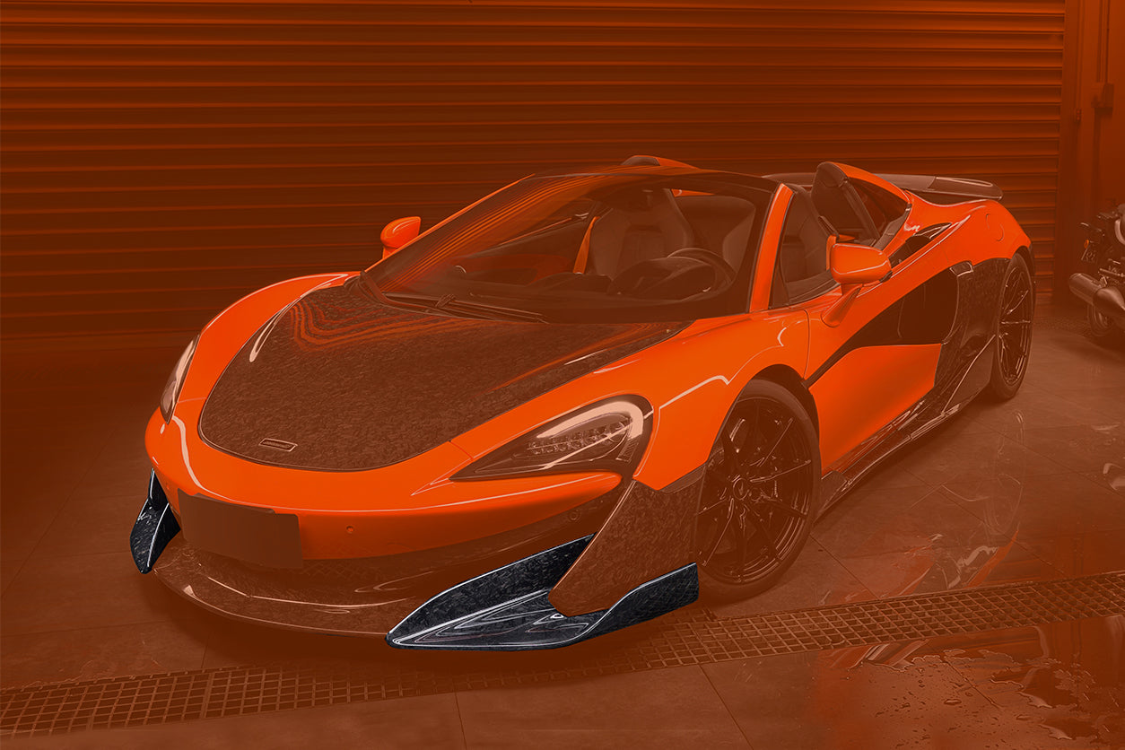 2018-2021 McLaren 600lt Carbon Fiber Front Lip Side Splitter - DarwinPRO Aerodynamics
