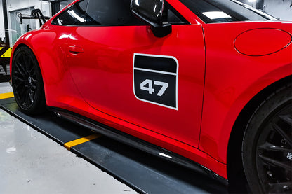 2019-2023 Porsche 911 992 Carrera/S/4/4S/Targa/Cabriolet GT3 Style Side Skirts - DarwinPRO Aerodynamics