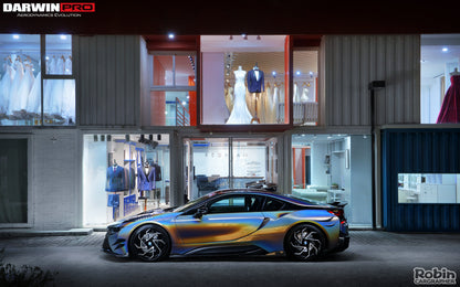 2014-2018 BMW i8 BZK Carbon Fiber Side Skirts - DarwinPRO Aerodynamics
