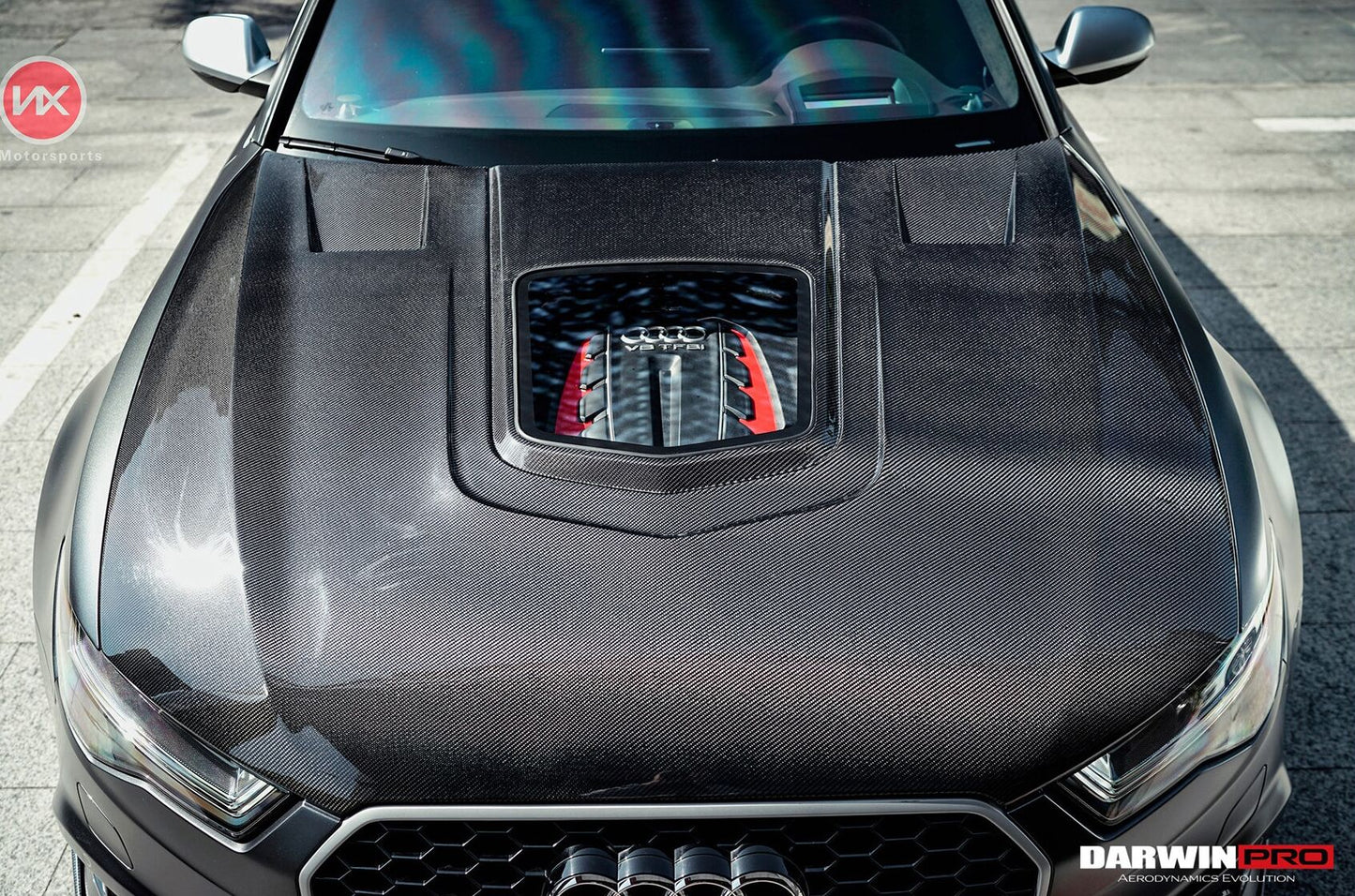 2013-2018 Audi A6 S6 RS6 BKSS Style Carbon Fiber Hood - DarwinPRO Aerodynamics