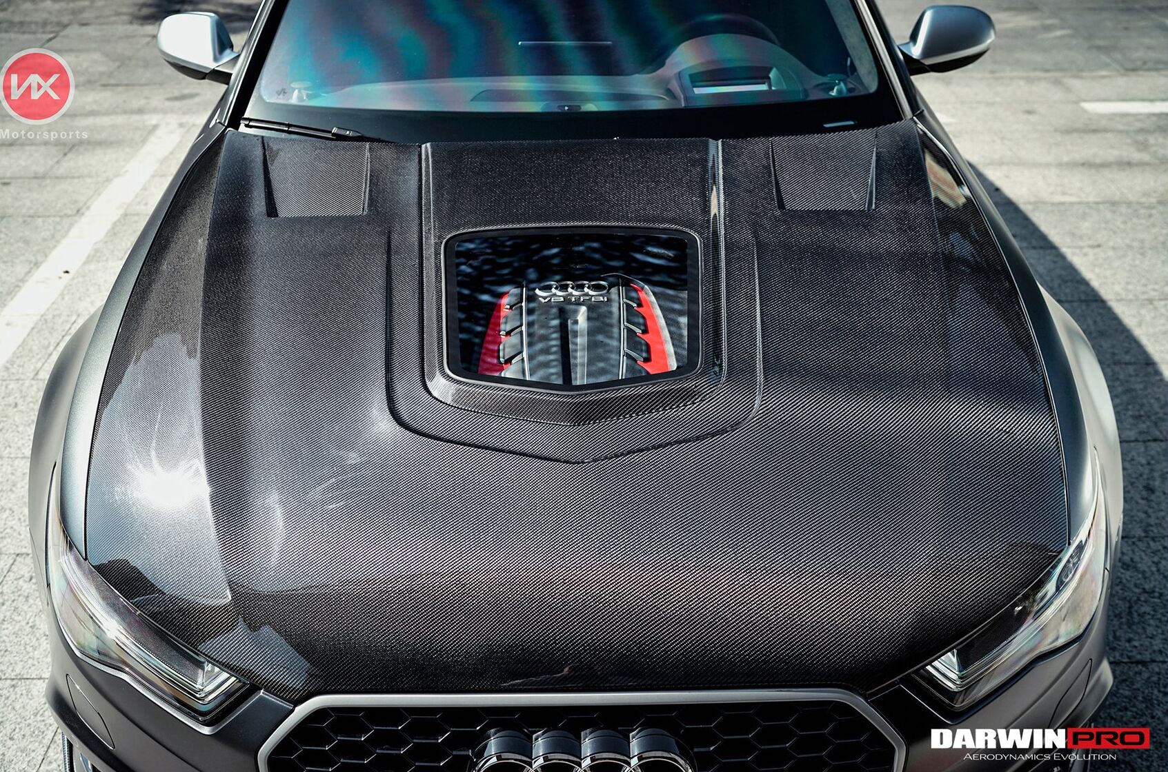 2013-2018 Audi A6 S6 RS6 BKSS Style Carbon Fiber Hood - DarwinPRO Aerodynamics