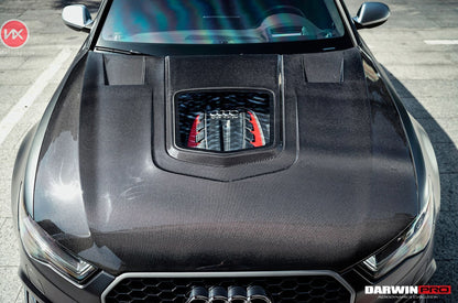 2013-2018 Audi A6 S6 RS6 BKSS Style Carbon Fiber Hood - DarwinPRO Aerodynamics