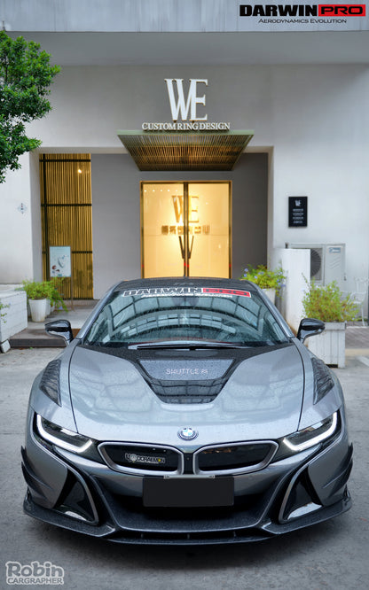 2014-2018 BMW i8 BZK Carbon Fiber Front Fender Vents - DarwinPRO Aerodynamics