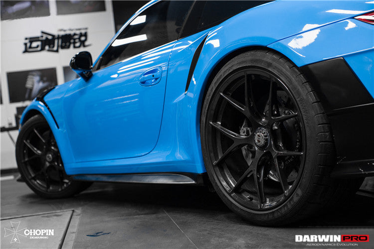 2013-2019 Porsche 991 Turbo/S GT2RS Carbon Fiber Side Skirts - DarwinPRO Aerodynamics