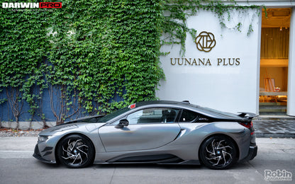 2014-2018 BMW i8 BZK Carbon Fiber Side Skirts - DarwinPRO Aerodynamics