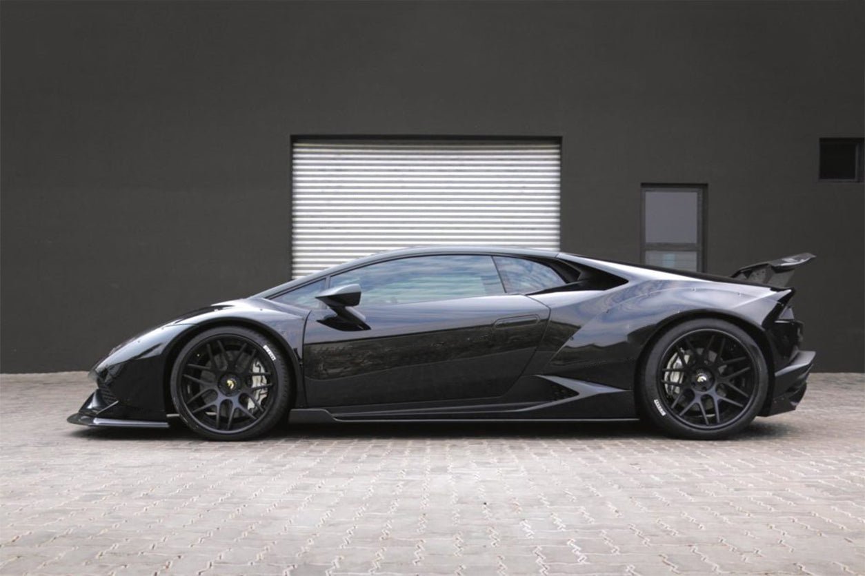 2015-2019 Lamborghini Huracan LP610&LP580 DE Style Side Skirts Under Board - Carbonado