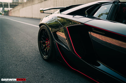 2011-2016 Lamborghini Aventador LP700 Roadster SV-BKSSII Style Wide Body Carbon Fiber Aero Full Kit - DarwinPRO Aerodynamics