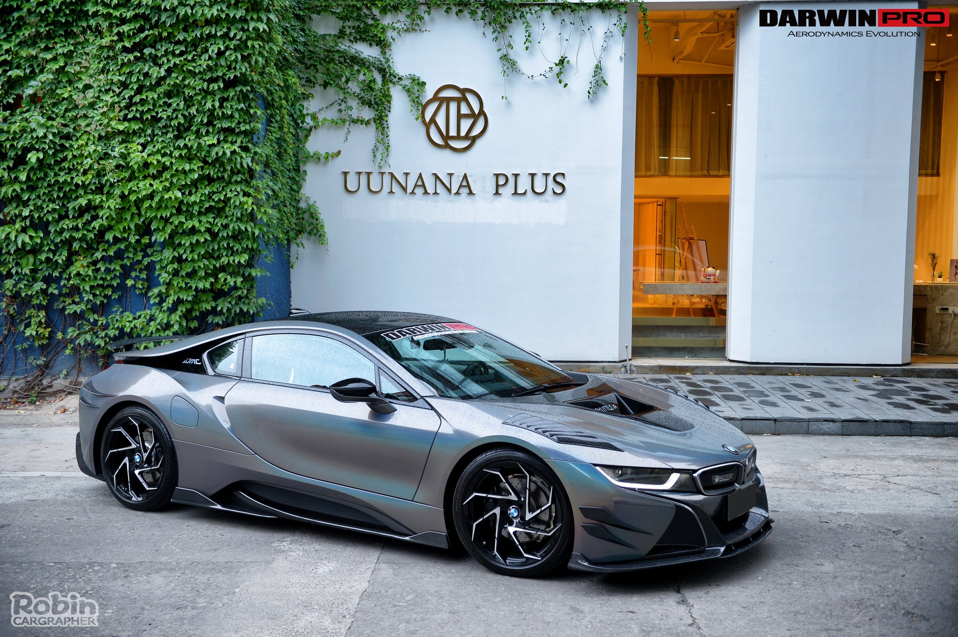 2014-2018 BMW i8 BZK Carbon Fiber Side Skirts - DarwinPRO Aerodynamics