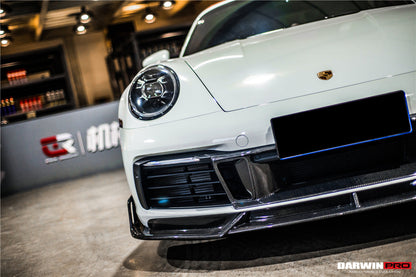2019-2023 Porsche 911 992 Carrera S/4/4S/Targa/Cabriolet BKSS Style Front Middle Lip - DarwinPRO Aerodynamics
