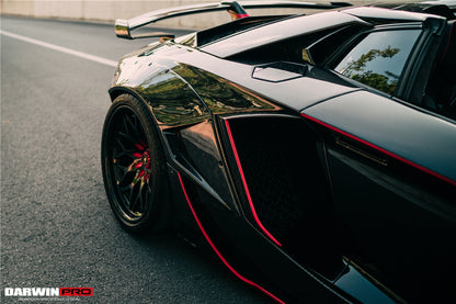 2011-2016 Lamborghini Aventador LP700 Roadster SV-BKSSII Style Engine Hood And Wing - DarwinPRO Aerodynamics